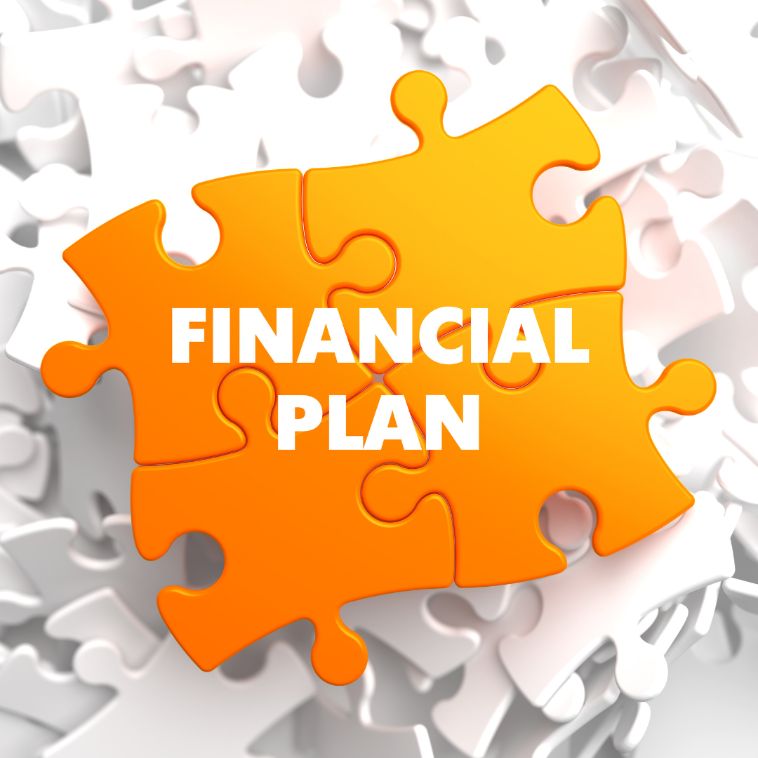 Financial Plan as a jigsaw piece.